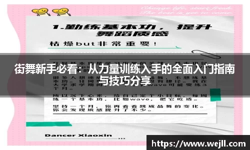 街舞新手必看：从力量训练入手的全面入门指南与技巧分享